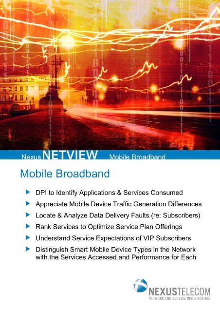 NexusNETVIEW Mobile Broadband Product ... - Nexus Telecom