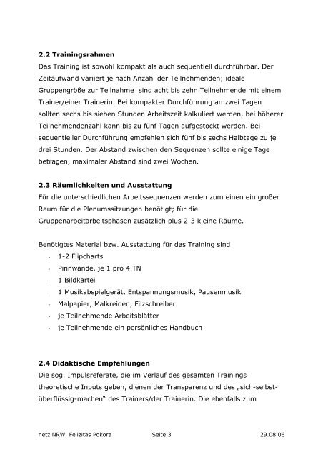 Das Zürcher Ressourcenmodell - netz NRW