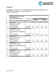 Preisblatt 1 - Netzgesellschaft mbH Chemnitz