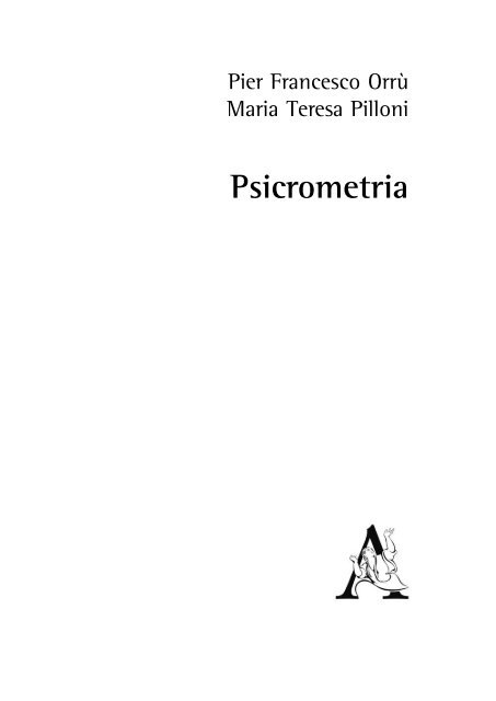 Psicrometria Aracne Editrice