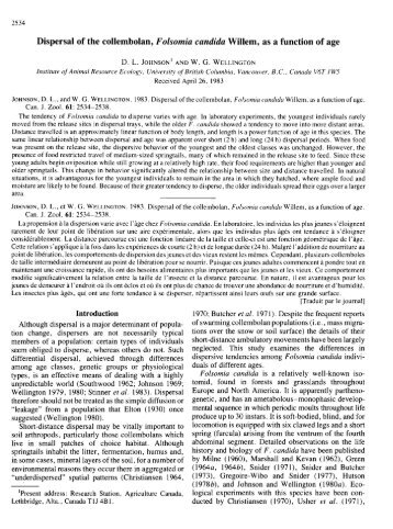 Dispersal of a collembolan as a function of age.pdf - U of L Personal ...