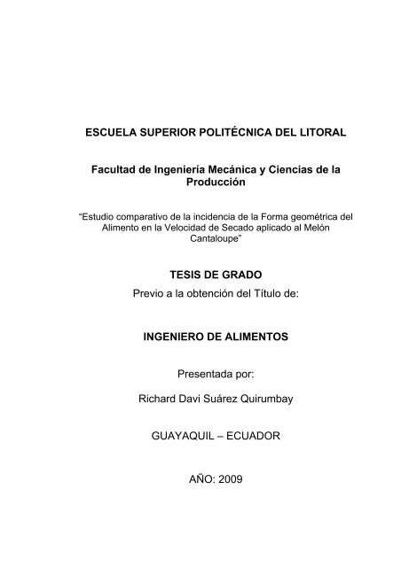 tesis de grado - DSpace en ESPOL - Escuela Superior Politécnica ...