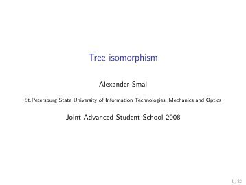 Tree isomorphism