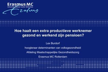 (EPO) werknemer gezond en werkend zijn pensioen?