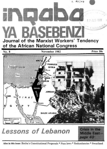 Inqaba ya basebenzi Number 8 November 1982 - DISA