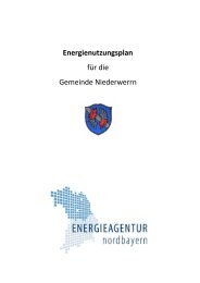 Energienutzungsplan Stadt Rehau - Niederwerrn