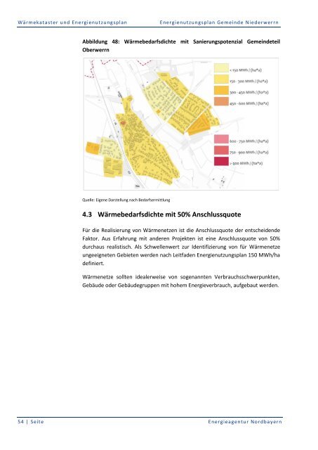 Energienutzungsplan Stadt Rehau - Niederwerrn