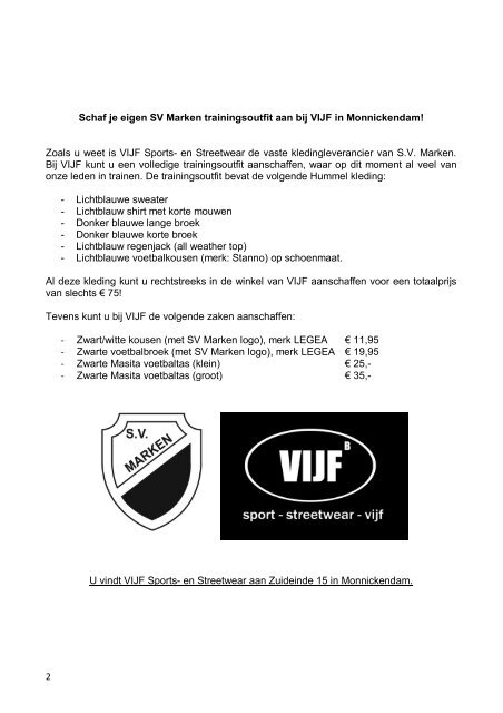 Kick off Voetbalkamp 2012 - Schouten Enterprises - Welcome
