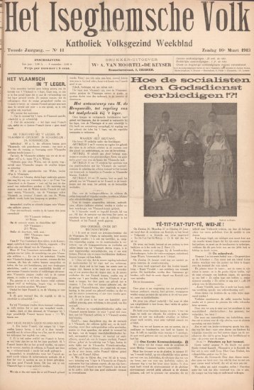 16/03/1913 - ten mandere Izegem