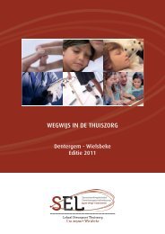 diensten voor maatschappelijk werk - SEL's in West – Vlaanderen