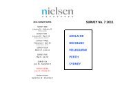 SURVEY No. 7 2011 ADELAIDE BRISBANE SYDNEY ... - Nielsen