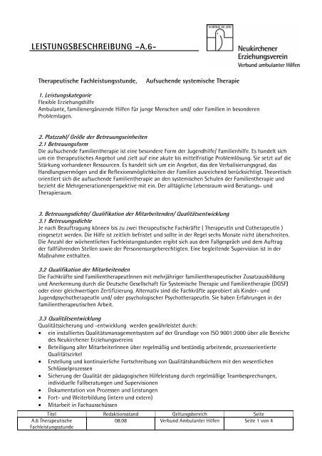 A.6 therapeutische Fachleistungsstunde - Neukirchener ...