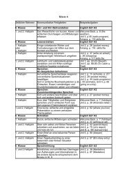 Schulcurriculum Englisch - Kl asse 6 - NIG