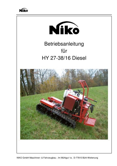 HY27-38/16 Diesel - Niko GmbH