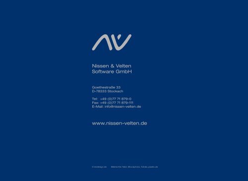 Vorsprung durch Visionen - Nissen & Velten Software GmbH