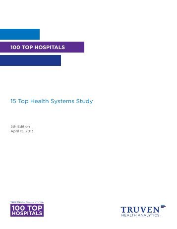 15 Top Health Systems Study