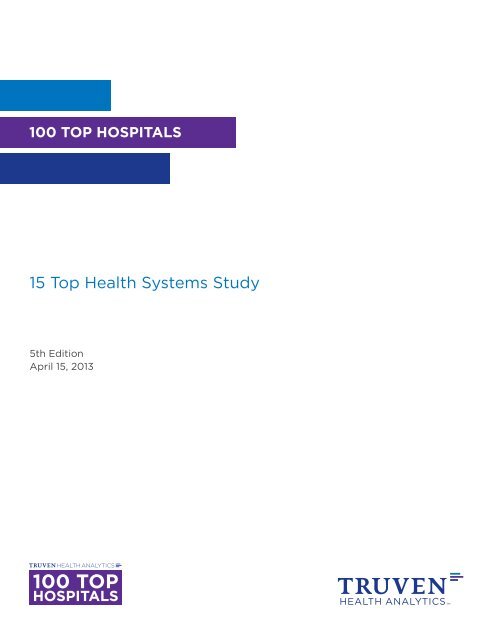 15 Top Health Systems Study