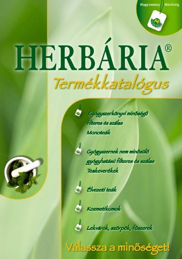 Termékkatalógus - Herbária