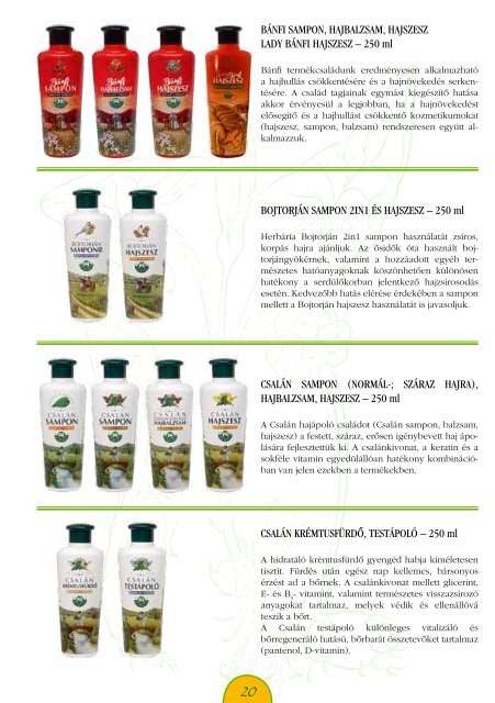 Termékkatalógus - Herbária