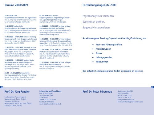Gruppendynamische Veranstaltungen 2008/2009 - Hermann Josef ...