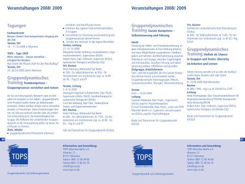 Gruppendynamische Veranstaltungen 2008/2009 - Hermann Josef ...