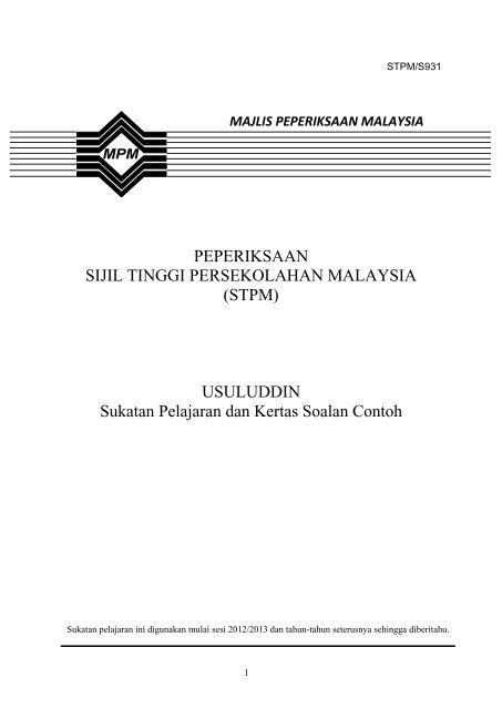 931 Sp Usuluddin Pdf Kedah