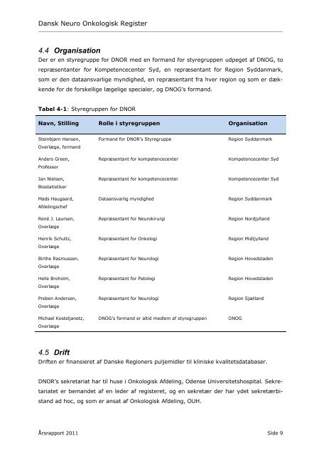 Dansk Neuro Onkologisk Register - Sundhed.dk