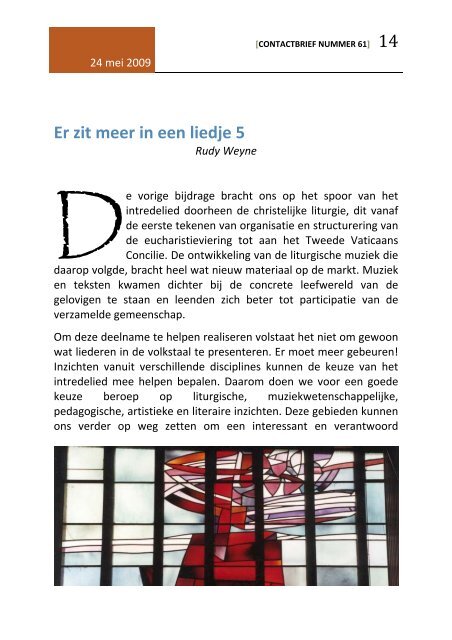 Contactbrief nummer 61 - Diaken