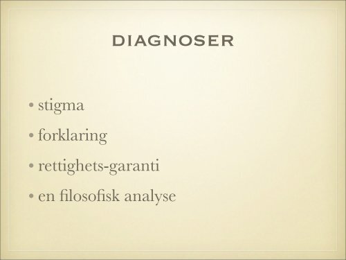 Om diagnoser - TIPS