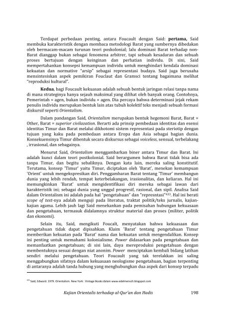 KAJIAN ORIENTALIS QURAN HADIS - Blog MENGAJAR