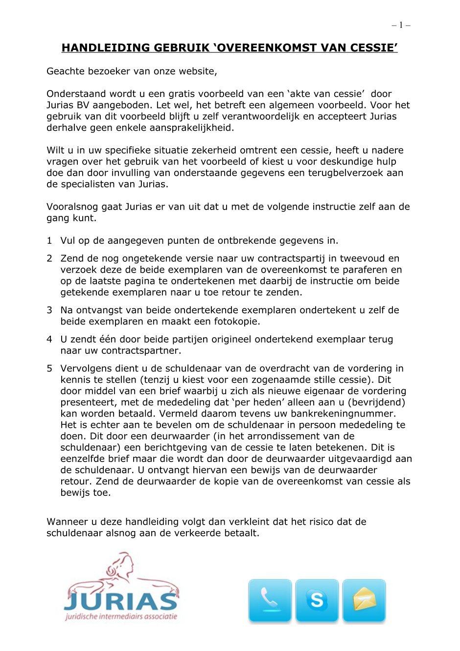 1 Free Magazines From Akte Van Cessie Nl