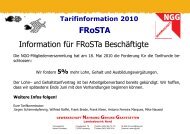 FRoSTA Information für FRoSTa Beschäftigte - Gewerkschaft ...