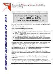 flugblatt Abschluß ETV 2006 - Gewerkschaft Nahrung-Genuss ...