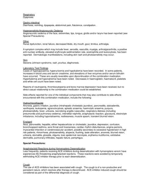 ENAP-CO Tablets COMPOSITION - Pharma Dynamics