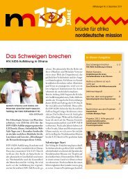 Mitteilungen 2011 Nr. 5 - Norddeutsche Mission