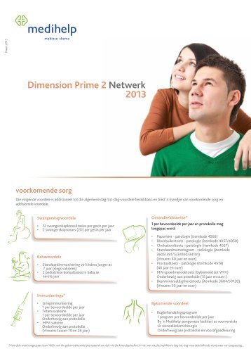 Dimension Prime 2 Netwerk 2013 - Medihelp