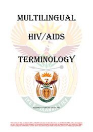 multilingual hiv/aids terminology - Department of Arts and Culture