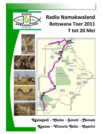 klik op die skakel vir die volledige toerprogram - Radio Namakwaland