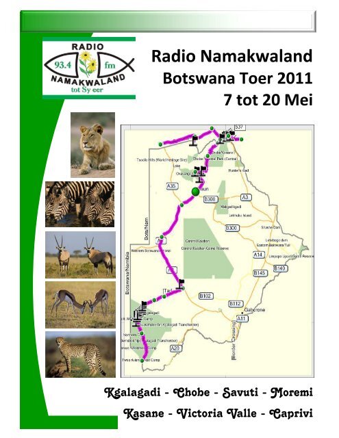 klik op die skakel vir die volledige toerprogram - Radio Namakwaland