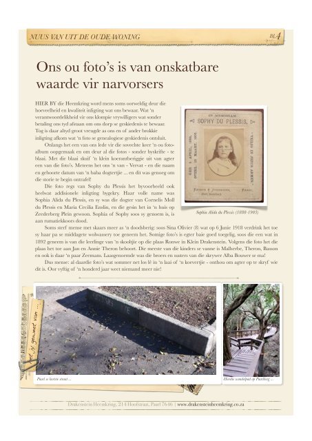 2012-09 Heemkring Newsletter - Drakenstein Heemkring