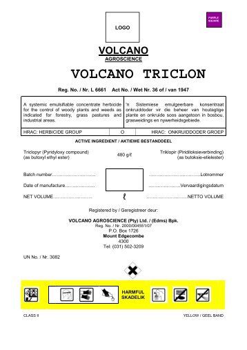 volcano triclon - Bush Encroachment