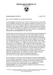 Rundschreiben 02/2012 - Niedersachsenmeute e.V.