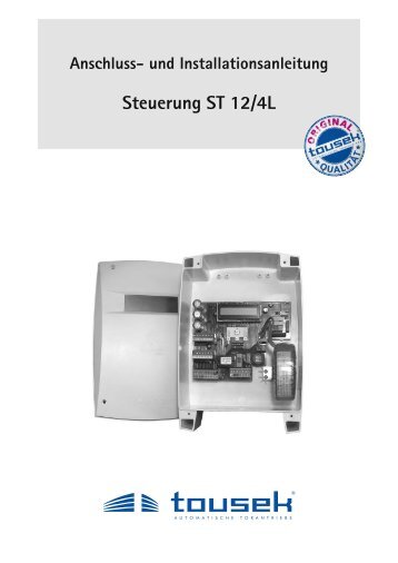 Anschluss- und Installationsanleitung Steuerung ST 12/4L - Nothnagel