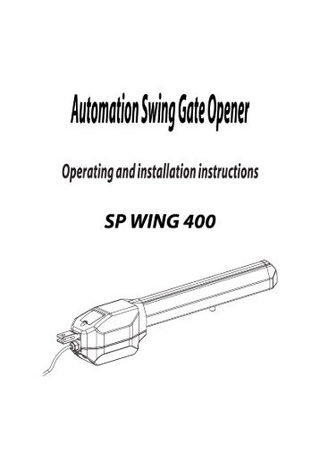 Automation Swing Gate Opener - Nothnagel