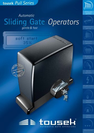 Sliding Gate Operators Sliding Gate Operators - Nothnagel