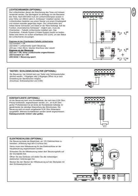 Mechanical & electrical Installation SCS200 - Nothnagel