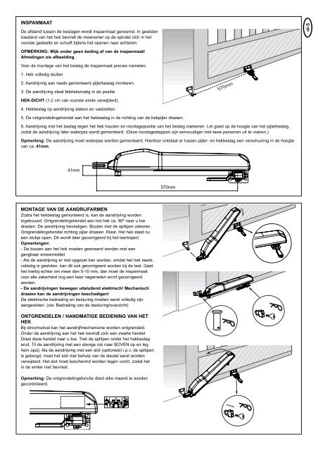 Mechanical & electrical Installation SCS200 - Nothnagel