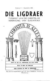 DIE LIGDRAER - Christelike Vereniging van Suid-Afrika