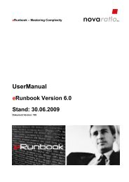 eRunbook User Manual - nova ratio AG