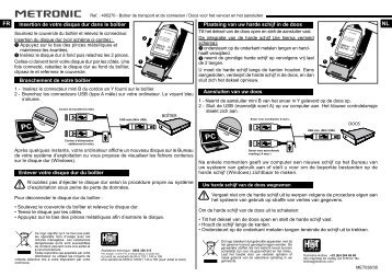 Branchement de votre boītier Aansluiten van uw doos ... - Metronic